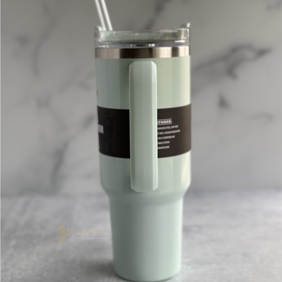 OG Stanley Spearmint Pearlescent Quencher H2.0 Flowstate Tumbler 40 oz - Picture 3 of 7